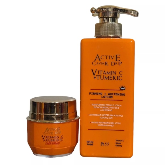 Active Caviar Drip Vitamin C + Turmeric Skincare Set